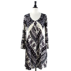 Mystree | Flowy Mixed Paisley Print Boho Dress